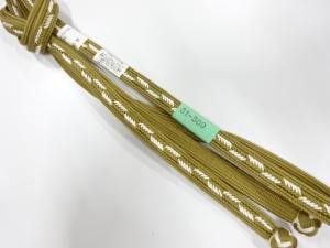 未使用品　正絹　撚り房　手組帯締め